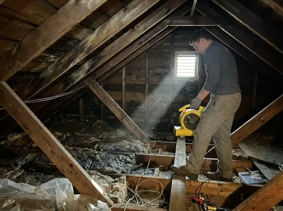 attic-water-damage-drying-proc-007 — frequently asked questions, Emergency Water Extraction & 24/7 Flood Response in Vineyar…
